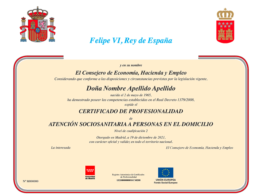 El Certificado de profesionalidad es el documento oficial que acredita las competencias profesionales de un trabajador. Se acredita que la persona está capacitada y tienen los conocimientos necesarios para un determinado puesto de trabajo. Debe respetar el Catálogo Nacional de Cualificaciones Profesionales. Gracias a esta acreditación de la cualificación profesional se ha aumentado la empleabilidad y el movimiento de trabajadores en el mercado laboral. Cada certificado está asociado a un perfil profesional estructurado en unidades de competencia. Estas unidades, a su vez, se asocian a módulos formativos, contemplándose también un Módulo de Formación Práctica en Centros de Trabajo. Los certificados tienen validez en todo el territorio nacional debido a su carácter oficial y son expedidos por el SEPE y los órganos competentes de las Comunidades Autónomas ¿Cuál es la finalidad de un certificado de profesionalidad? 1. Acreditar las habilidades y niveles de competencia que las componen, a las que están asociados los certificados de profesionalidad. 2. Poner el aprendizaje permanente a disposición de todos los ciudadanos gracias a una formación abierta, flexible y accesible. 3. Mejorar la transparencia del mercado de trabajo a empleadores y a trabajadores, tanto a nivel nacional como europeo, 4. Generar un orden en la oferta formativa del subsistema de formación profesional para el empleo vinculada al Catálogo Nacional de Cualificaciones Profesionales. 5. Contribuir a la calidad de la oferta de formación profesional para el empleo. 6. Contribuir a la integración, transferencia y reconocimiento entre las diversas ofertas de formación profesional referidas al Catalogo Nacional de Cualificaciones Profesionales. ¿Cómo es un Certificado profesional? ¿Cómo se obtiene? Existen dos vías por las que poder obtener un certificado profesional: 1. Mediante cursos de formación profesional para el empleo Es necesario superar toda la formación que conlleva ese título. Esto se puede conseguir cursando una o varias acciones formativas hasta completar, de forma favorable, todos los módulos. En el caso de superar sólo una parte de los módulos formativos que componen el certificado se puede obtener una acreditación parcial acumulable de la/s unidad/es de competencia superada/s. 2. Mediante el reconocimiento de la experiencia laboral Para demostrar y validad que se cuentan con las competencias adquiridas a través de la experiencia laboral o formación no formal es necesario un procedimiento de evaluación y acreditación de competencias profesionales.