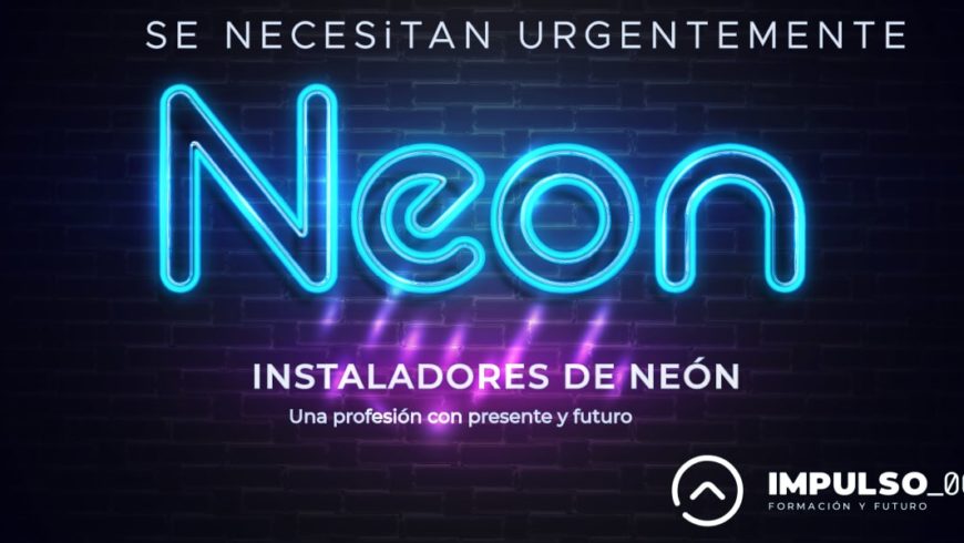 Los carteles de neón, la iluminación de moda.