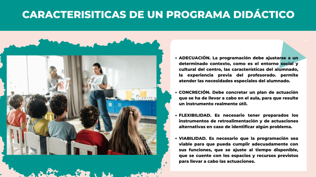 CARACTERISITICAS DE UN PROGRAMA DIDÁCTICO