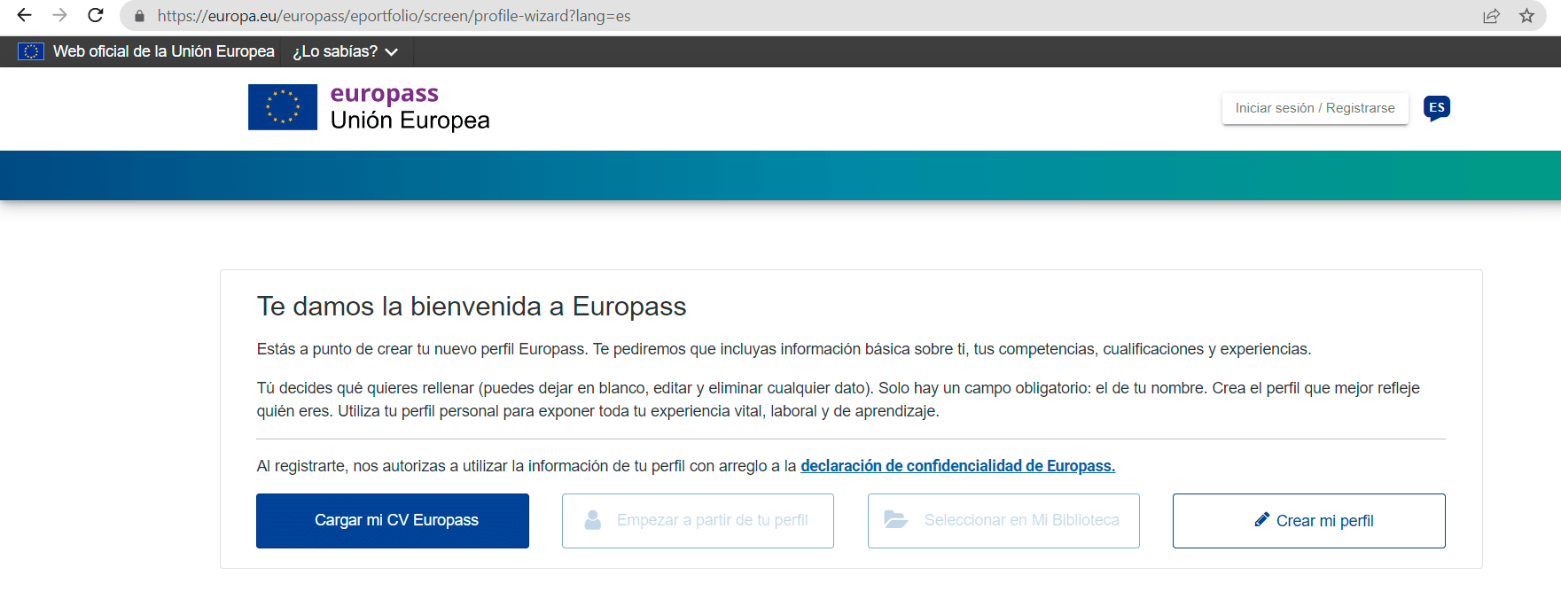 Conectarte a Europass Como hacer tu curriculum europass