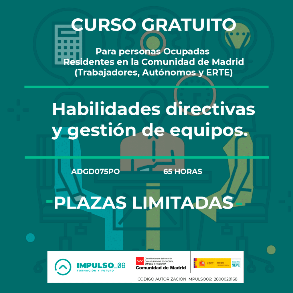 curso gratis de Habilidades directivas y Gestión de equipos