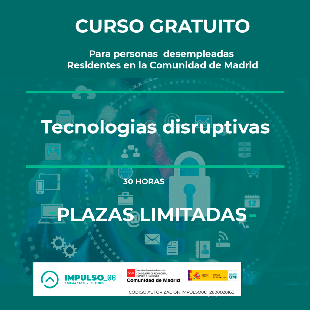 curso gratis de tecnologías disruptivas