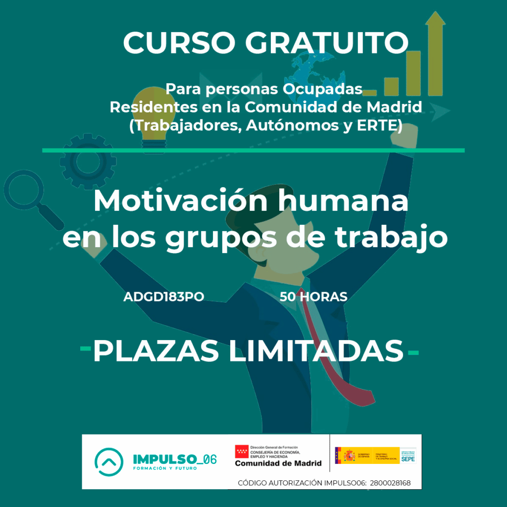 curso gratis motivación laboral en los grupos de trabajo