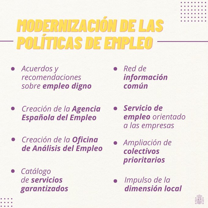 Agencia Estatal de Empleo. Nueva ley de empleo en españa