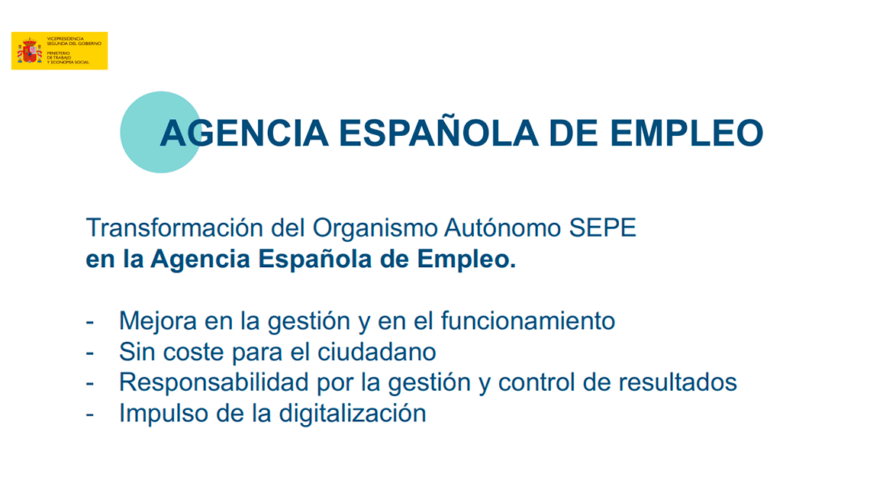 La Agencia Española de Empleo : El nuevo SEPE