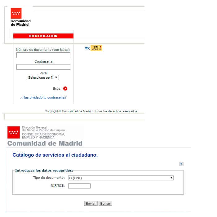 renovar demanda de empleo en comunidad de madrid