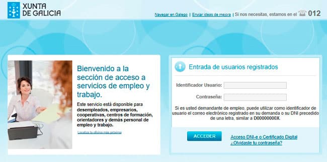 renovar demanda de empleo en galicia