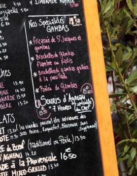 Inglés restauración