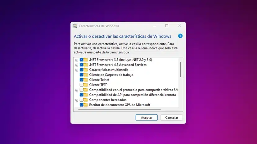 habilitar telnet Símbolo de sistema de Windows