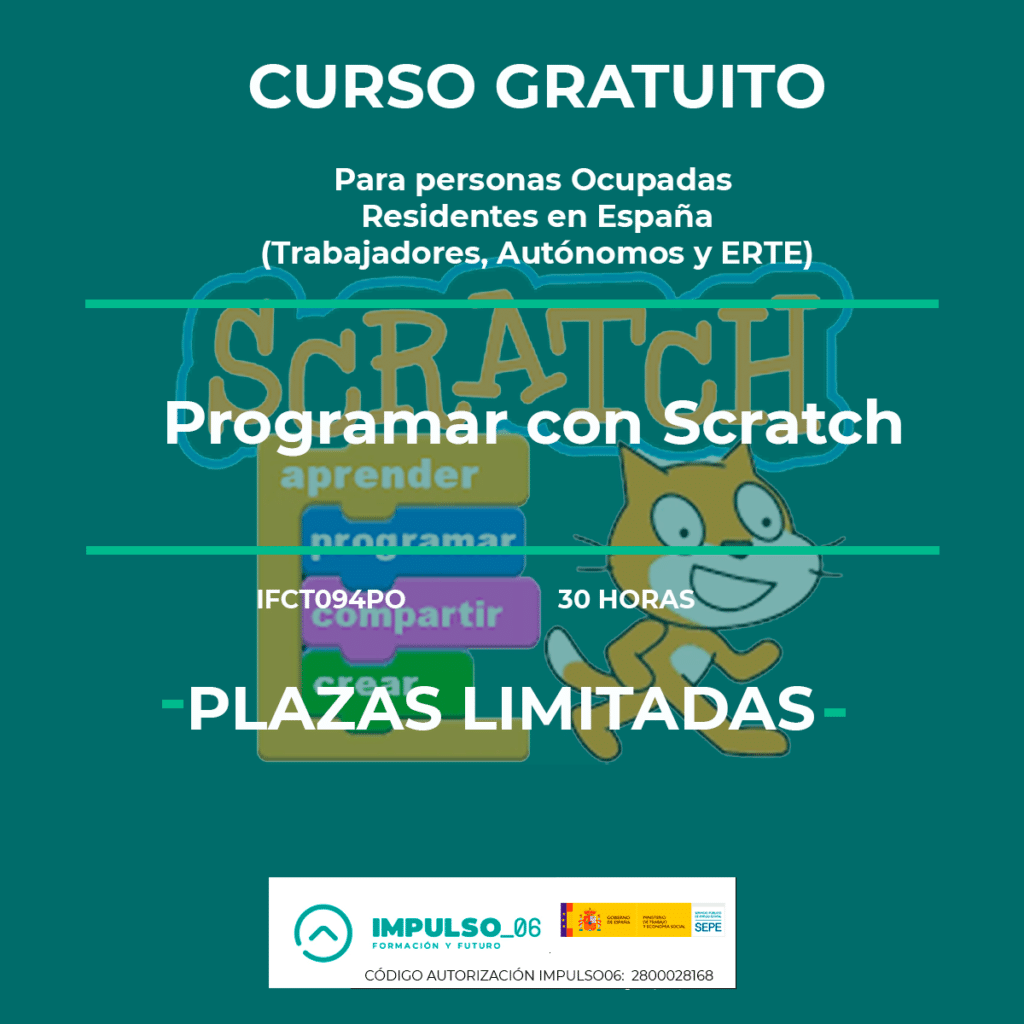 Curso gratis online Programar con Scratch