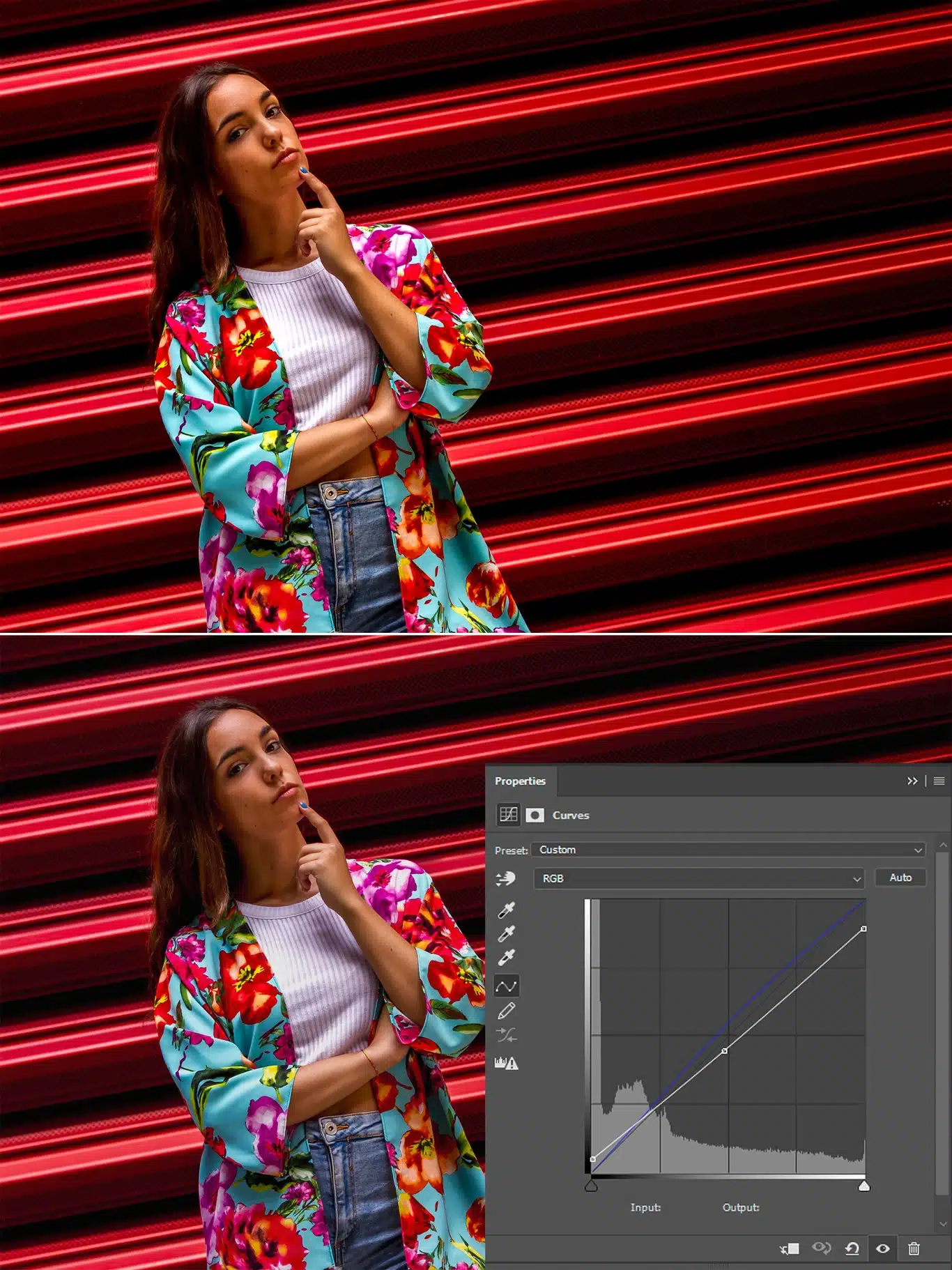 Ejemplo 3 Curvas de Tono Los mejores trucos para mejorar tus fotos usando retoque fotográfico
