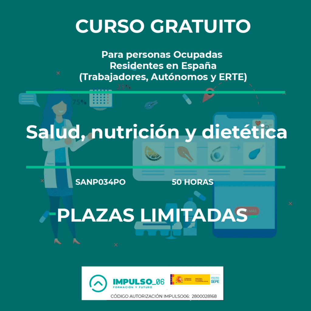 curso gratis de Salud, nutrición y dietética