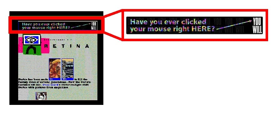 primer banner de la historia en internet