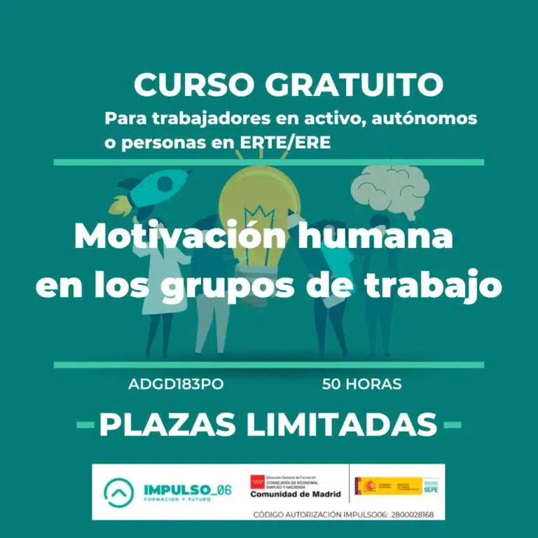 Curso Gratis de motivación humana en los grupos de trabajo
