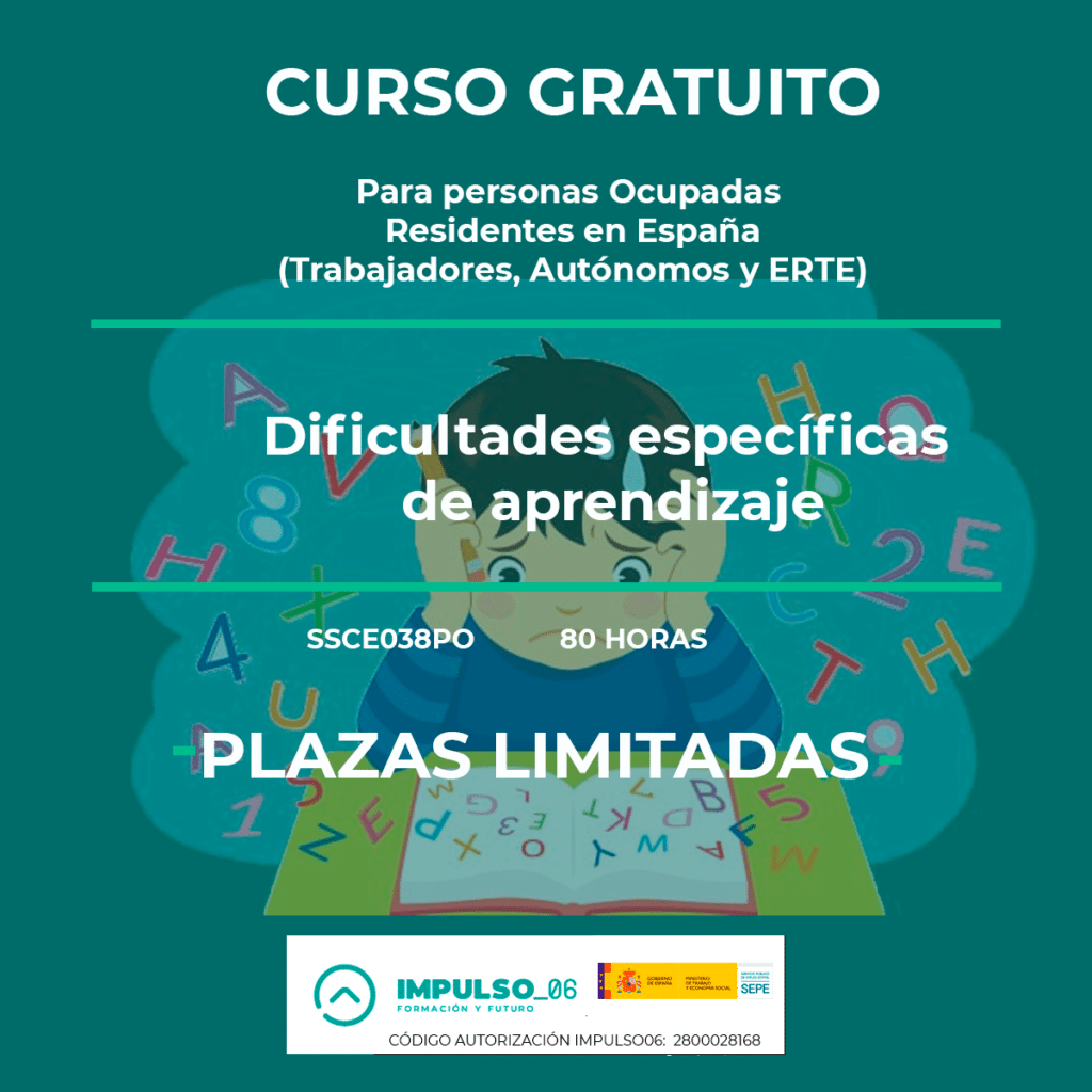 Curso Gratis de Dificultades especificas de aprendizaje