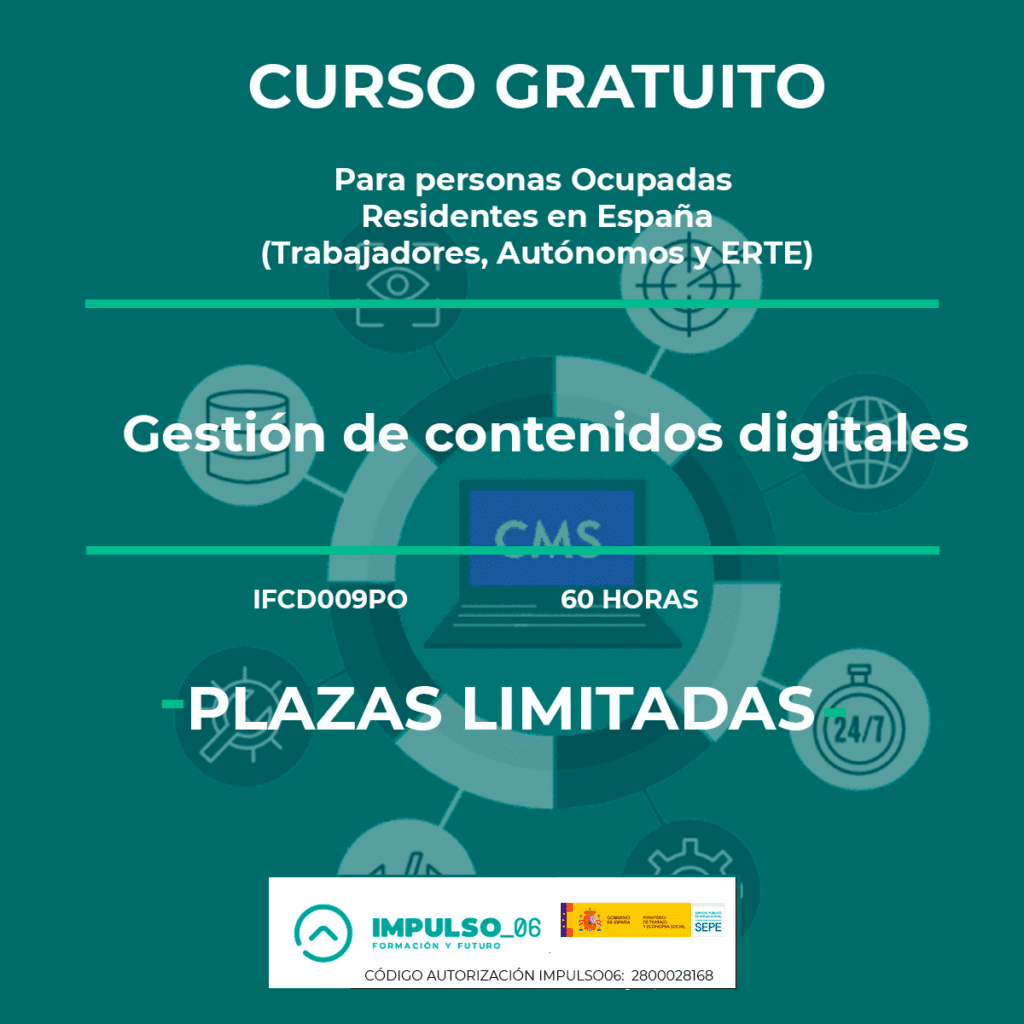 curso gratis gestión de contenidos digitales