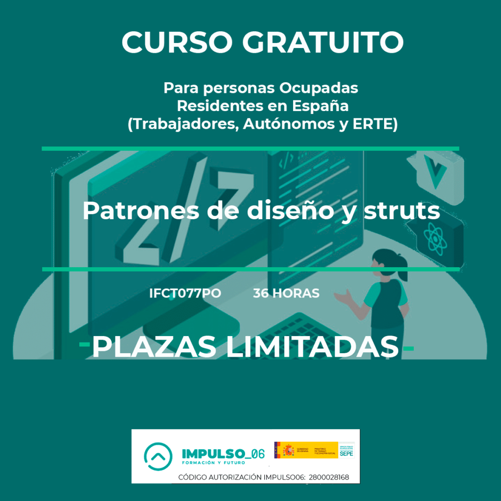 cursos gratis de Patrones de diseño y struts