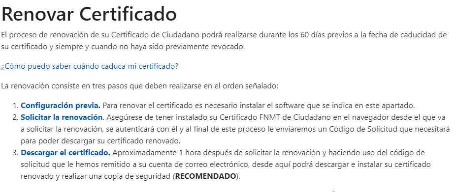 renovar certificado electrónico desde el movil