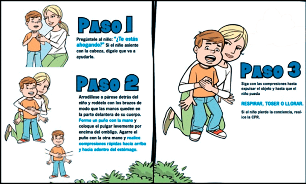 Maniobra de Heimlich en niños