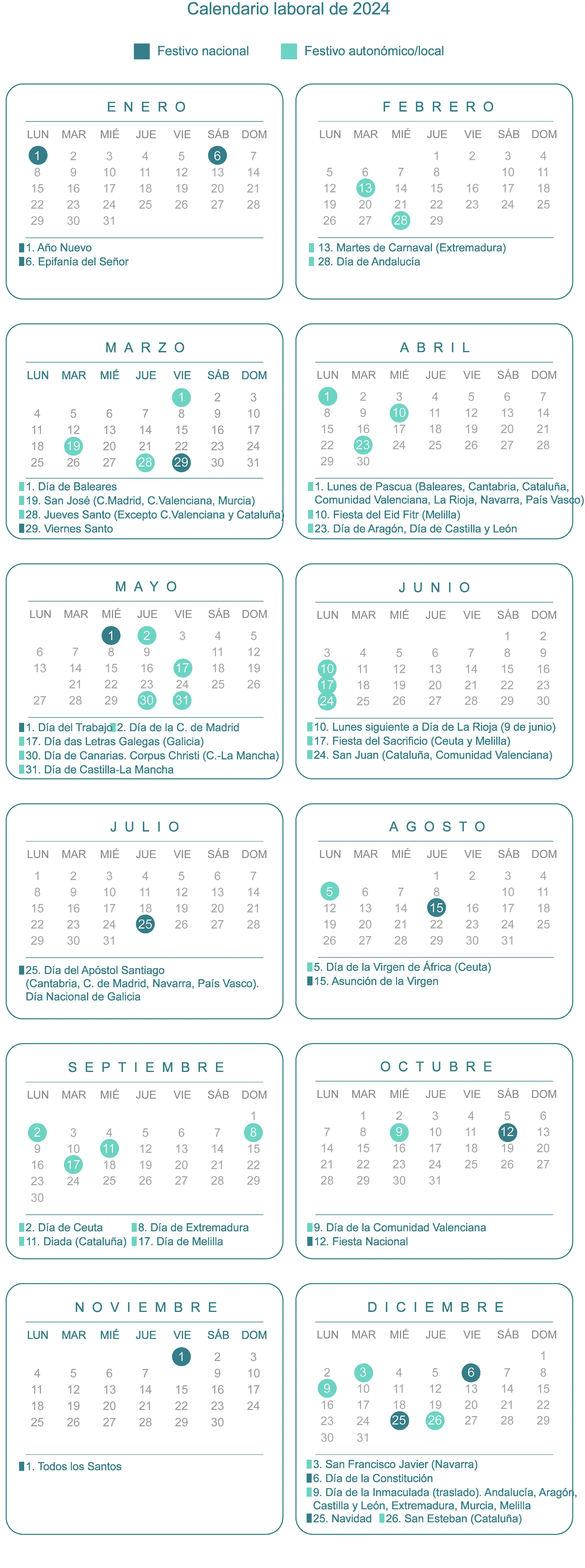 calendario laboral 2024