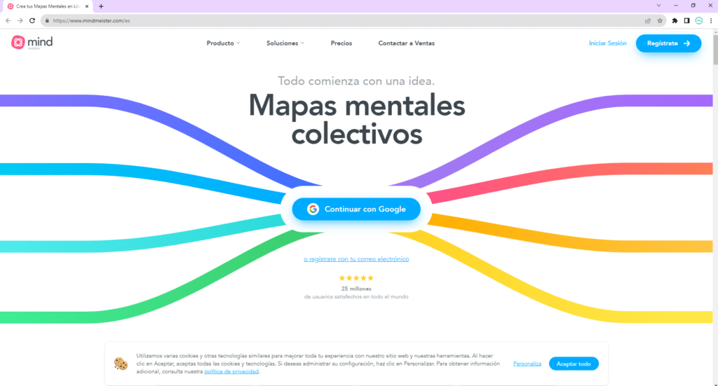 mapas mentales mind meinster inicio