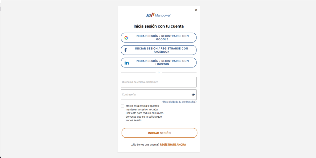 enviar curriculum a ETT Manpower