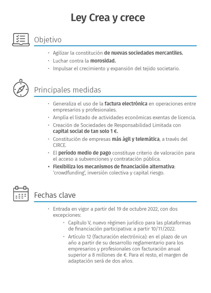 La ley crea y crece
