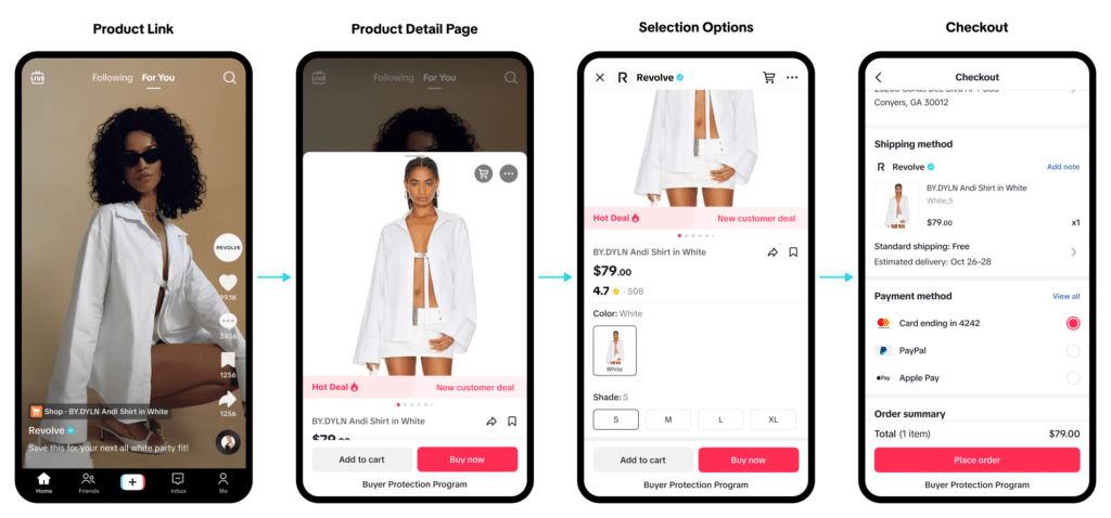 Shopping Features tik tok ads