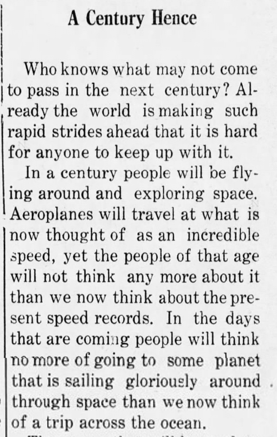 Así creían en 1924 que sería la vida en 2024 Viajes Interplanetarios