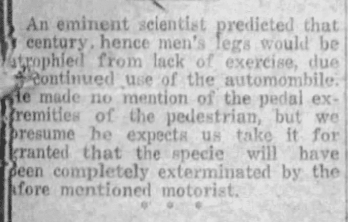 Así creían en 1924 que sería la vida en 2024 piernas atrofiadas