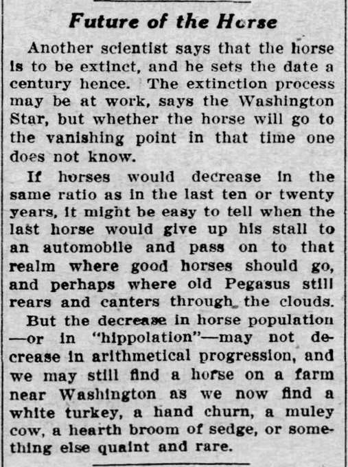 Así creían en 1924 que sería la vida en 2024 ya no habrá caballos