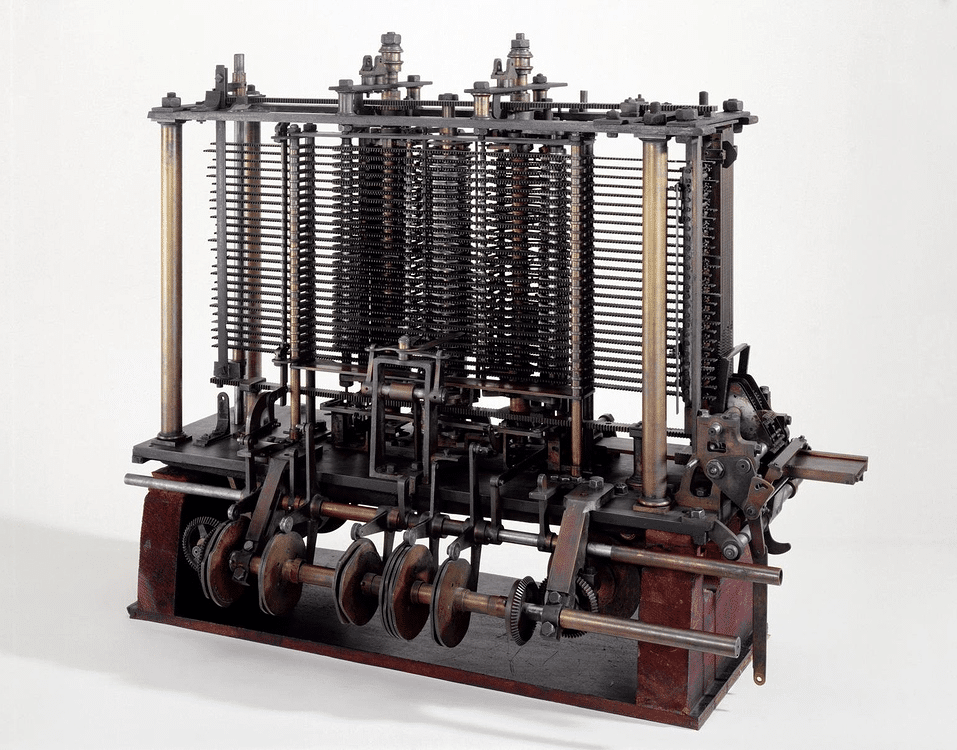Modelo del motor analítico de Babbage. En el que trabajo Ada Lovelace