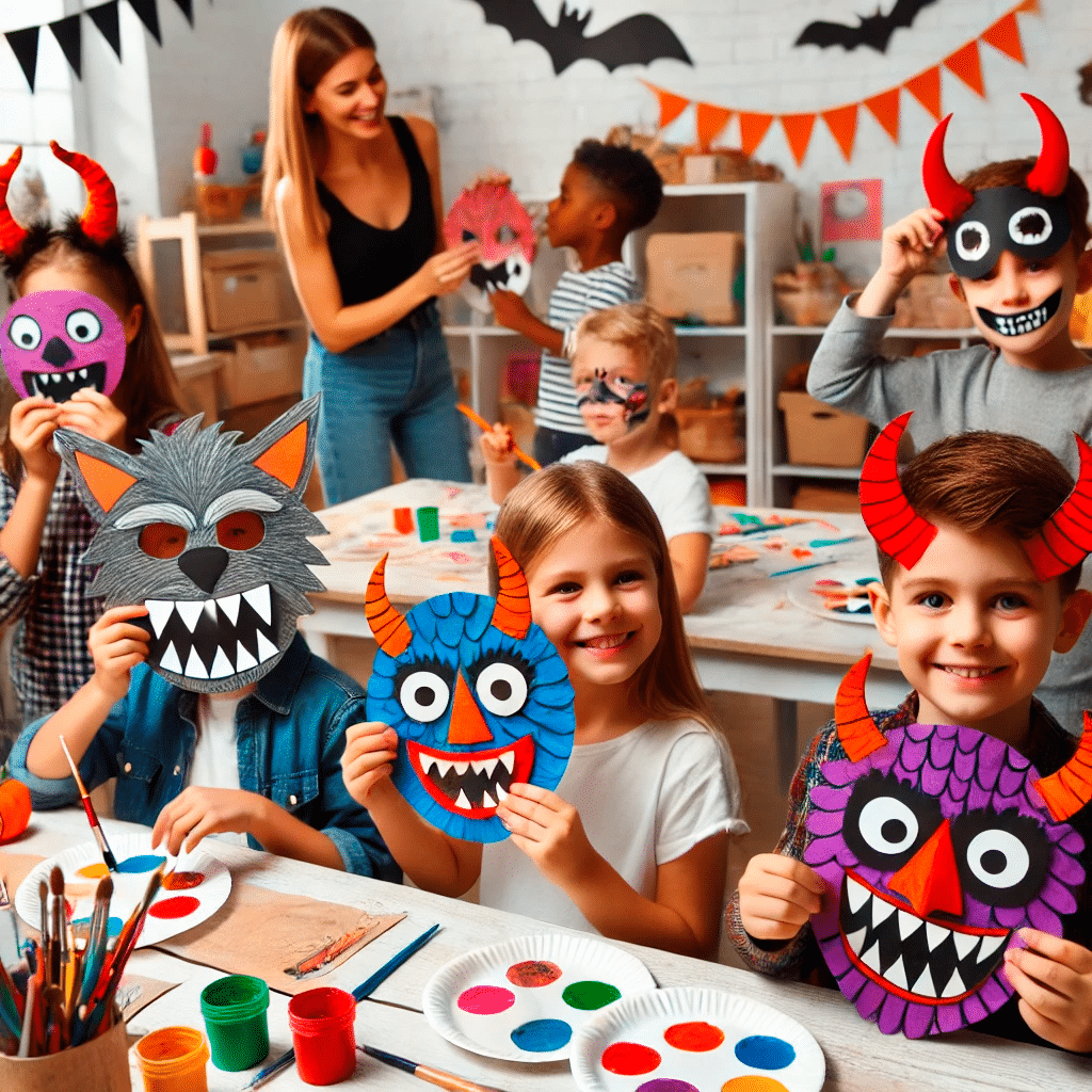 Máscaras de Miedo Halloween en el Aula