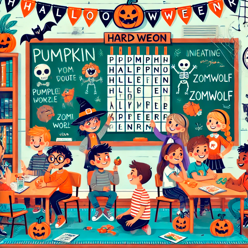 palabras mágicas Halloween en el aula