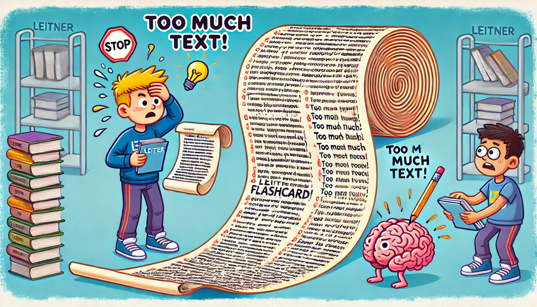 HACER TARJETAS CON PÁRRAFOS KILOMÉTRICOS Método Leitner