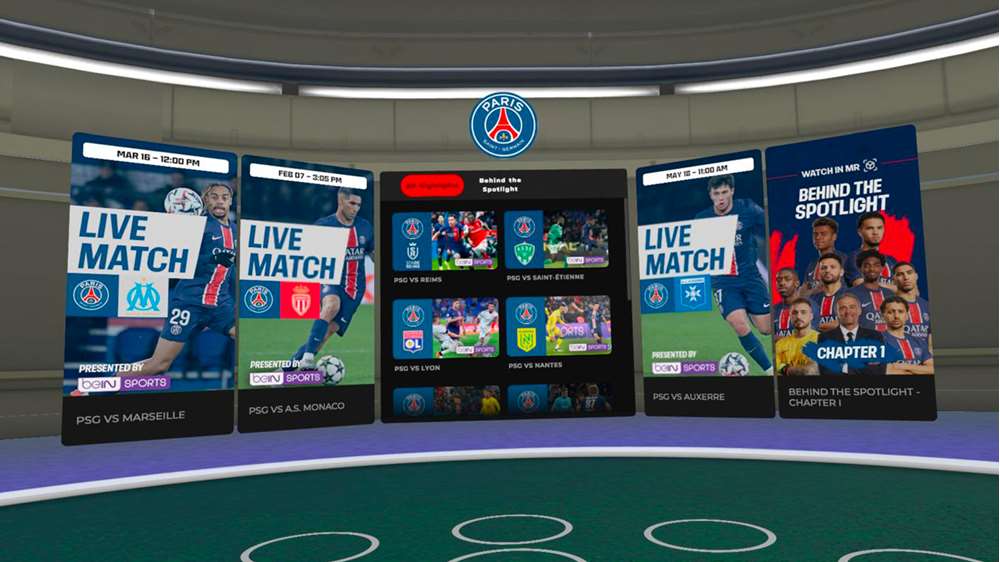 realidad virtual paris saint germain
