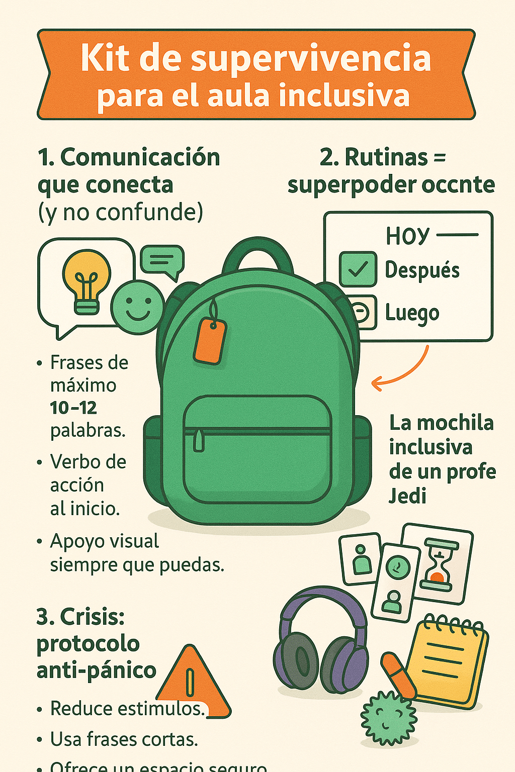 Autismo en el aula Kit de supervivencia para el aula inclusiva