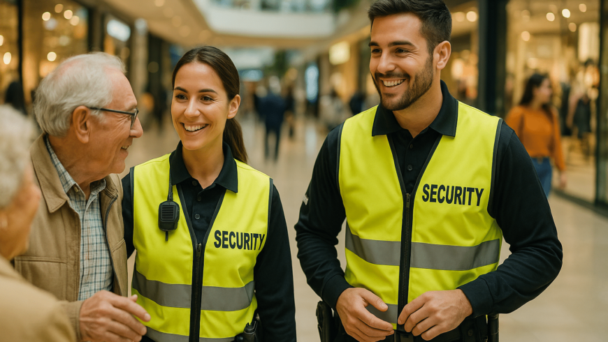 Un día en la vida de un vigilante de seguridad en un centro comercial