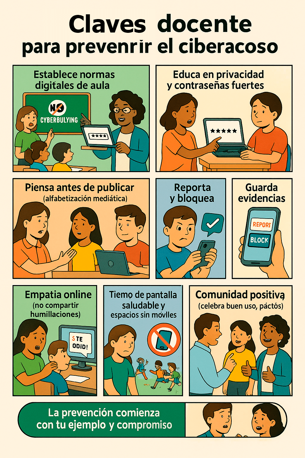 claves del docente para prevenir el ciberacoso acoso escolar