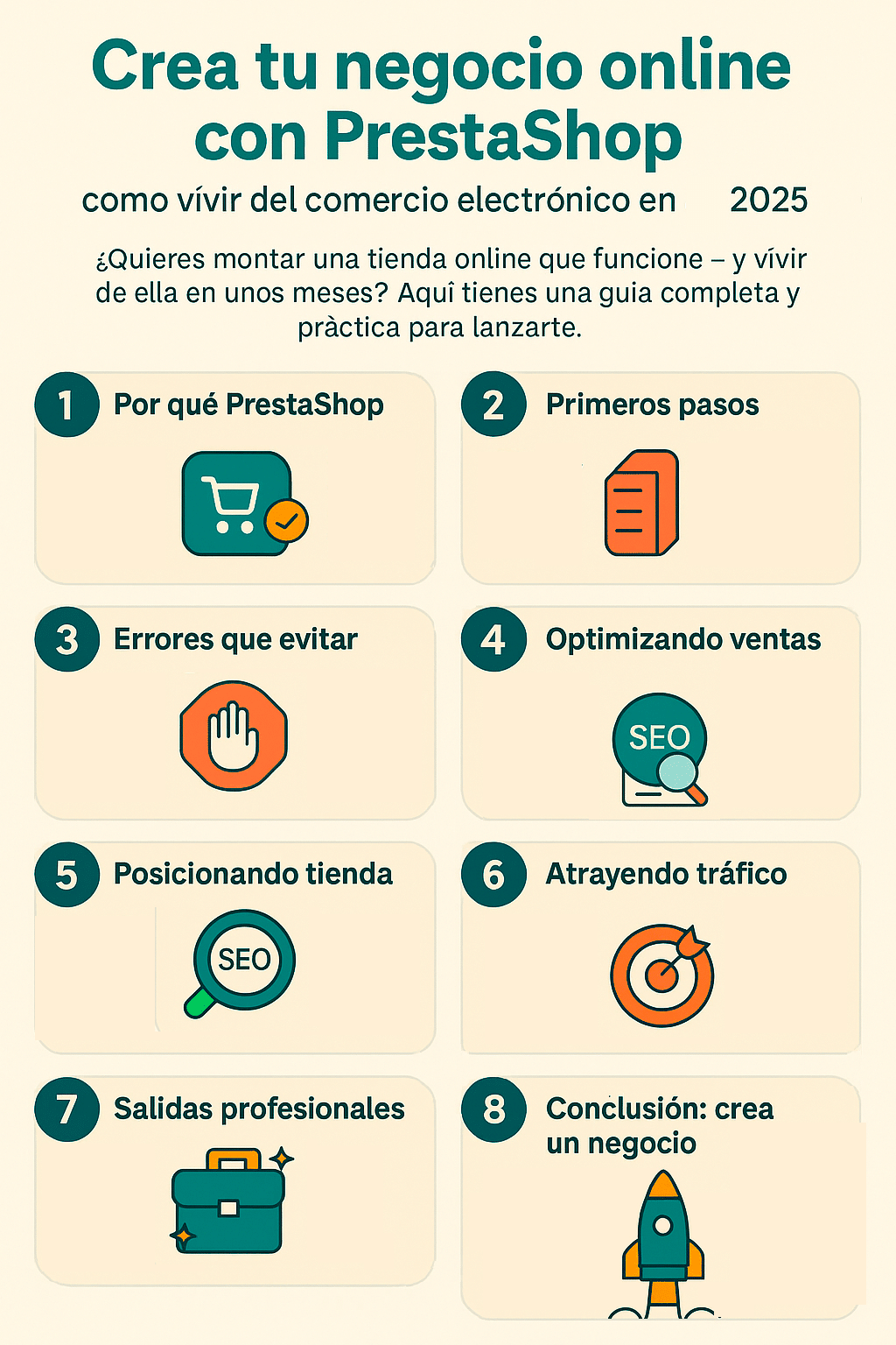 Crea tu negocio online con PRESTASHOP