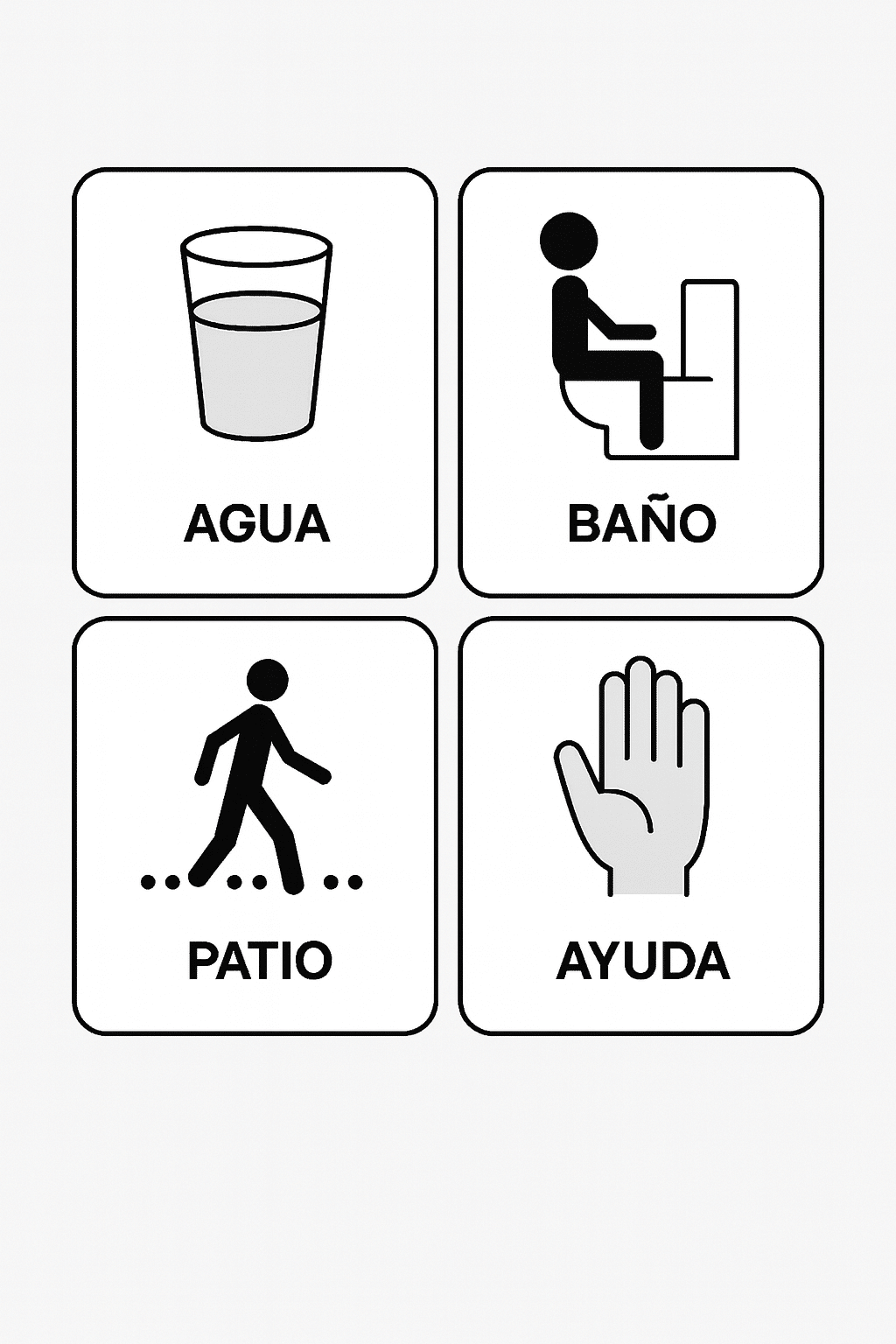 Plantilla PECS (mini-tablero A5)