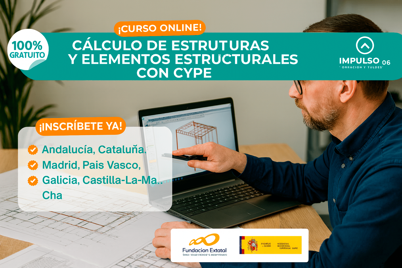 curso gratis de CÁLCULO DE ESTRUCTURAS Y ELEMENTOS ESTRUCTURALES CON CYPE