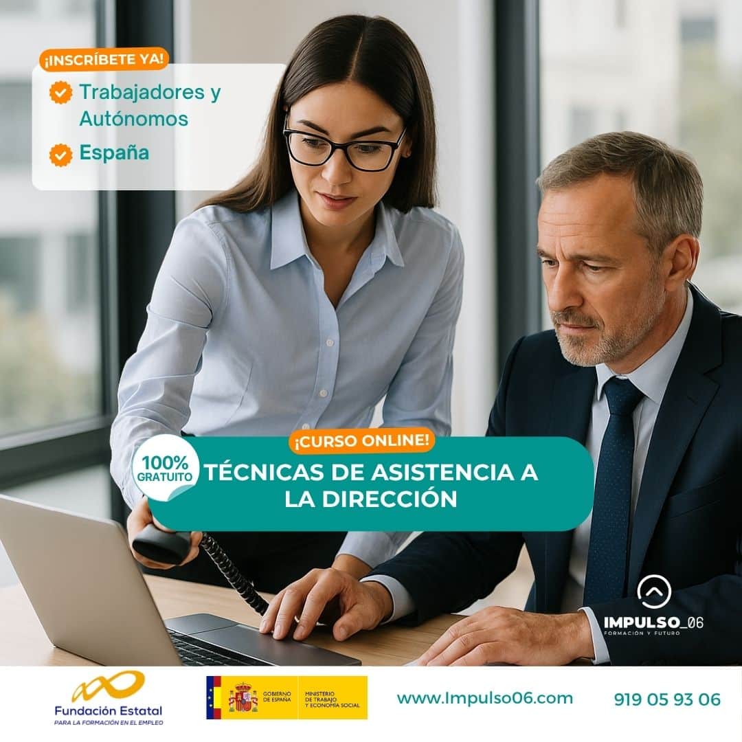 Curso gratuito Técnicas de Asistencia a la Dirección - Impulso06