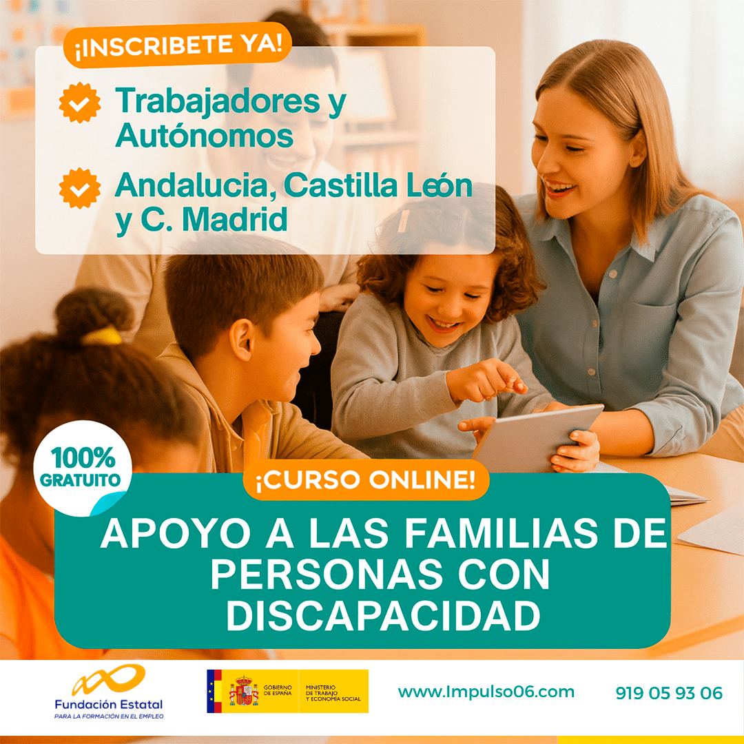 Curso gratis de Apoyo a las Familias de Personas con Discapacidad