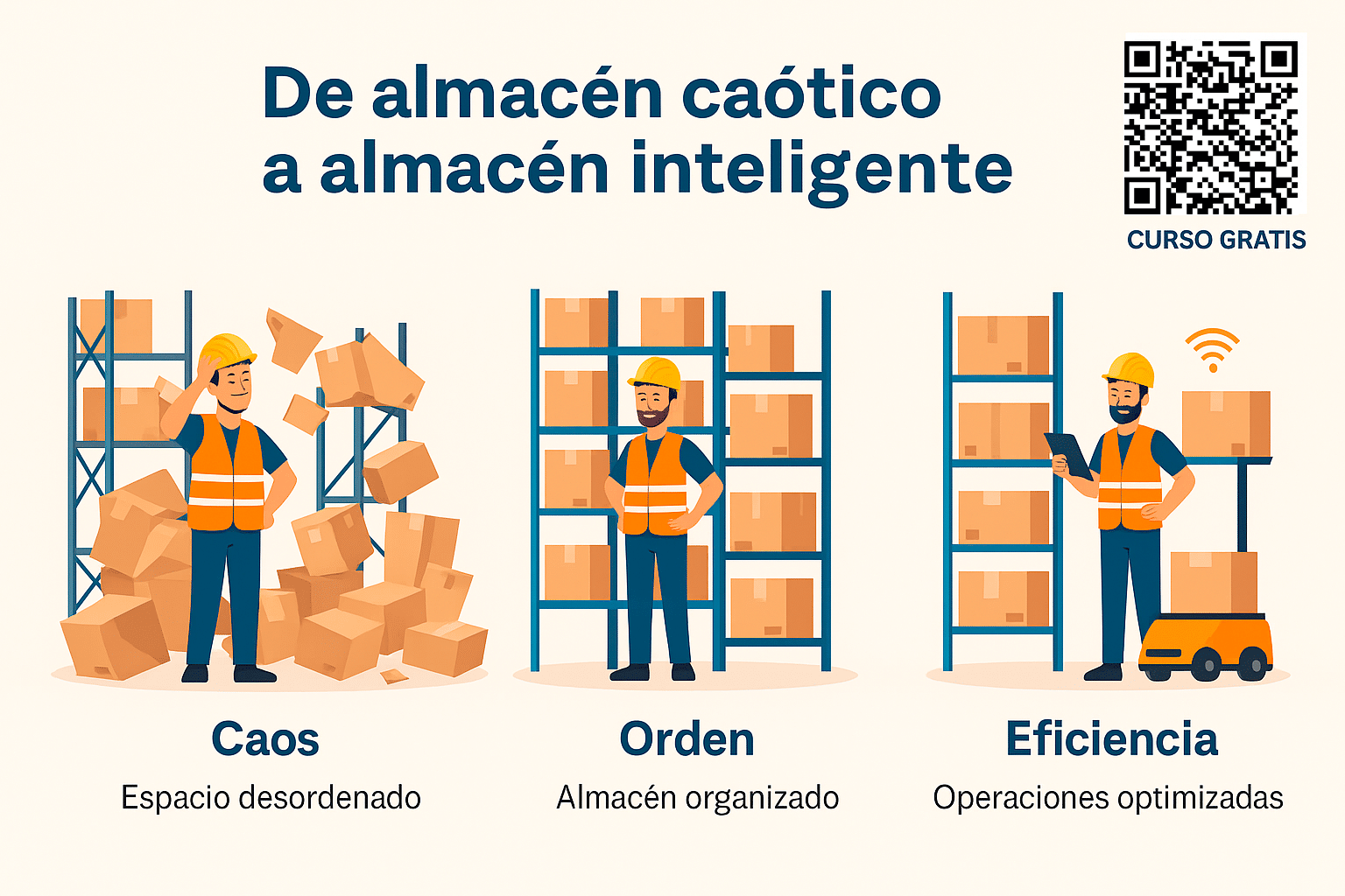 Infografía: De almacén caótico a almacén inteligente (Impulso06)
