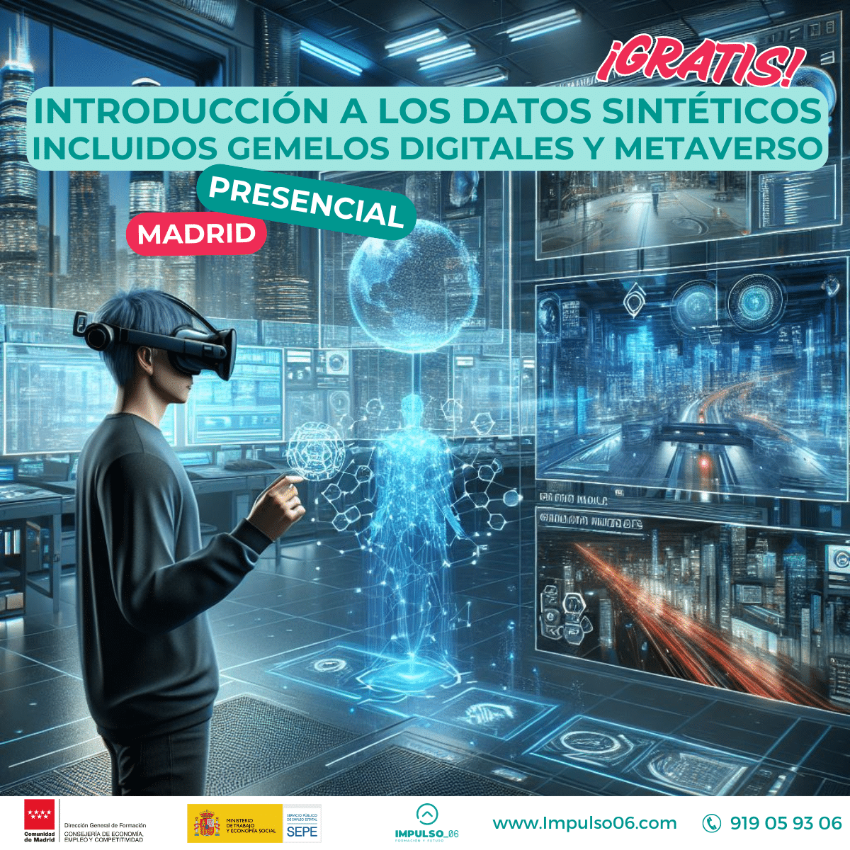 Introducción a los Datos Sintéticos, Gemelos Digitales y Metaverso